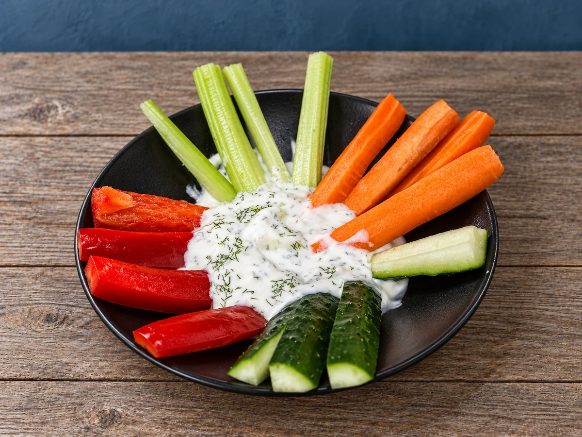 Tzaziki con verduras