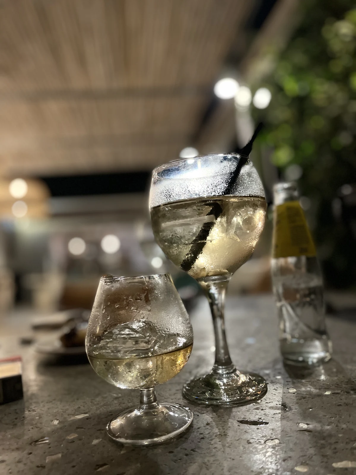 Una copa en la terraza