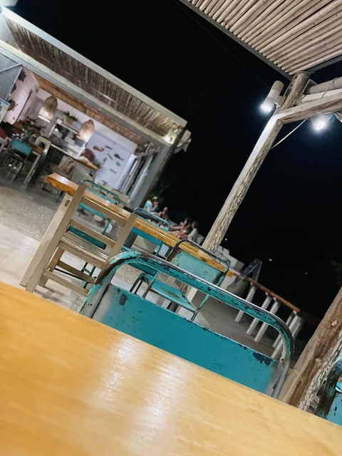 Las mesas de la terraza