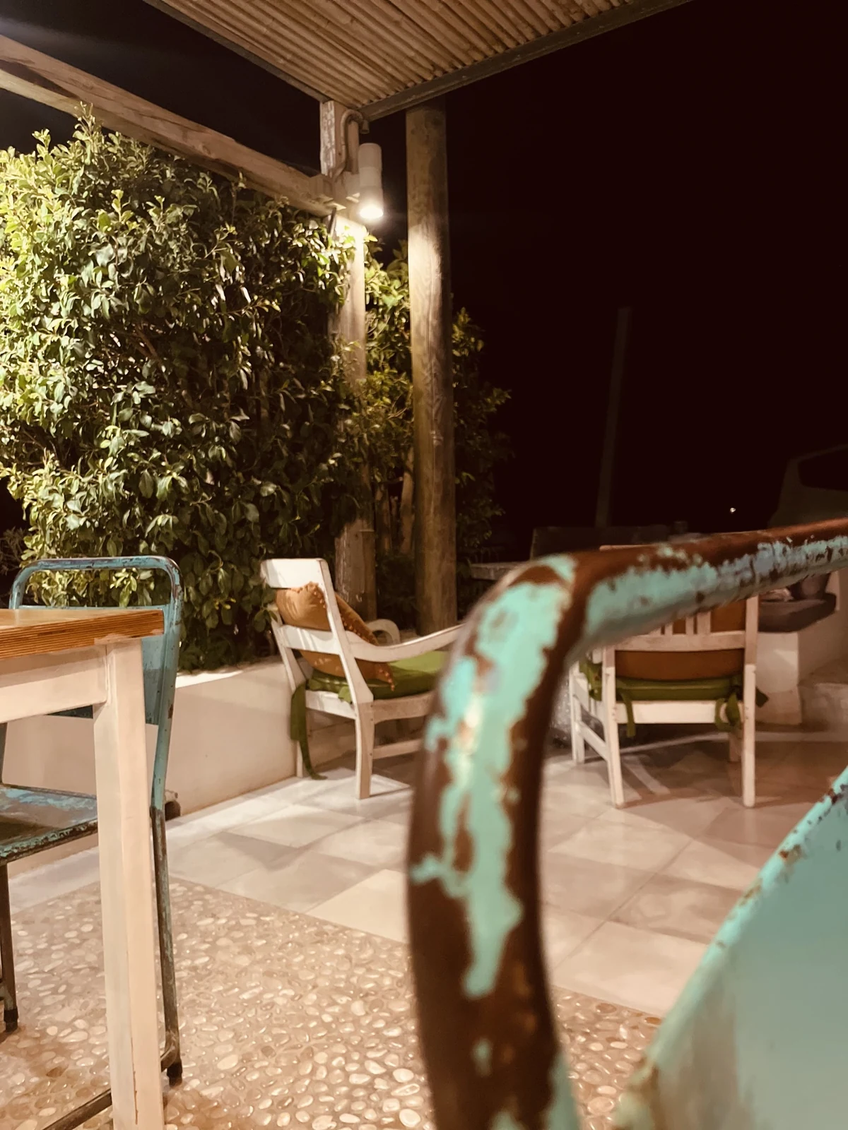 Mesas de la terraza